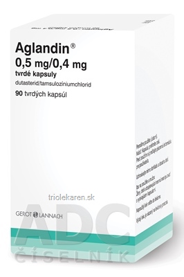 Aglandin 0,5 mg/0,4 mg tvrdé kapsuly cps dur (fľ.HDPE) 1x90 ks