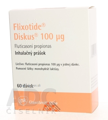 Flixotide Diskus 100 µg plv inh (blis.+inhalátor) 1x60 dávok