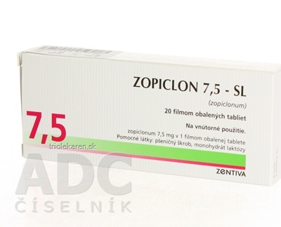 ZOPICLON 7,5-SL tbl flm 7,5 mg 1x20 ks