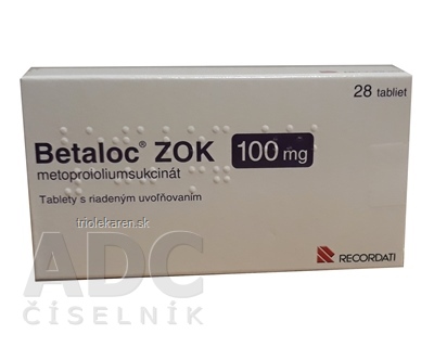 Betaloc ZOK 100 mg tbl mod 1x28 ks