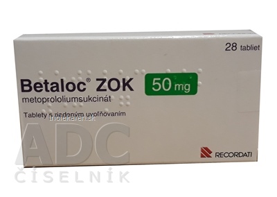 Betaloc ZOK 50 mg tbl mod 1x28 ks