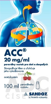 ACC 20 mg/ml perorálny roztok pre deti a dospelých 100 ml