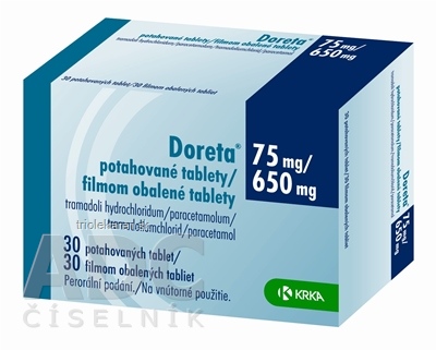 Doreta 75 mg/650 mg filmom obalené tablety tbl flm (blis.PVC/PVDC/Al) 1x30 ks