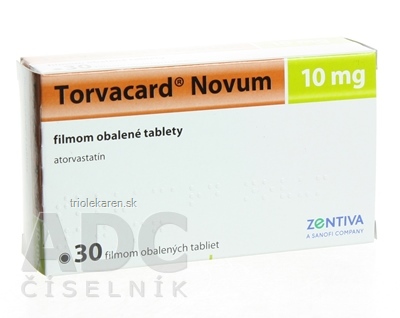 Torvacard Novum 10 mg tbl flm (blis.) 1x30 ks