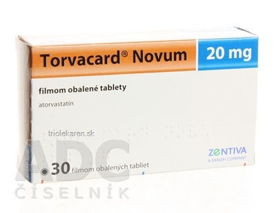 Torvacard Novum 20 mg tbl flm (blis.) 1x30 ks