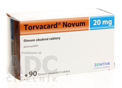 Torvacard Novum 20 mg tbl flm (blis.) 1x90 ks