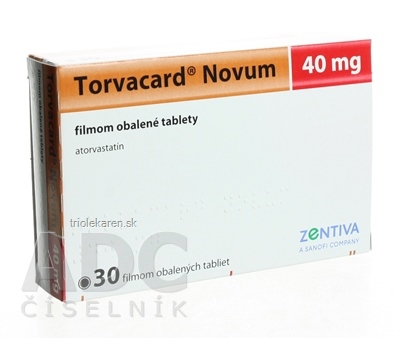 Torvacard Novum 40 mg tbl flm (blis.) 1x30 ks