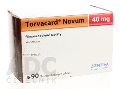 Torvacard Novum 40 mg tbl flm (blis.) 1x90 ks