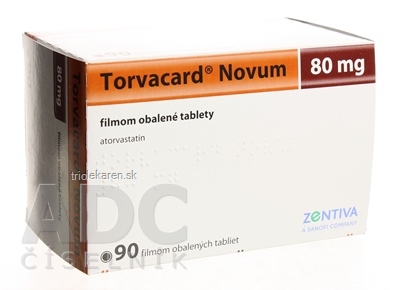 Torvacard Novum 80 mg tbl flm (blis.) 1x90 ks