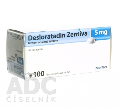 Desloratadin Zentiva 5 mg tbl flm 1x100 ks