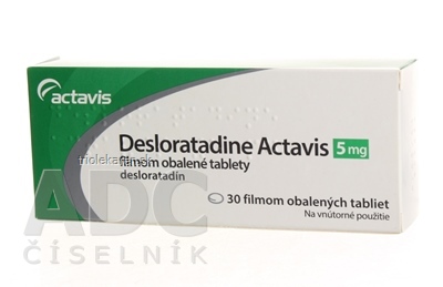 Desloratadine Actavis 5 mg filmom obalené tablety tbl flm 1x30 ks