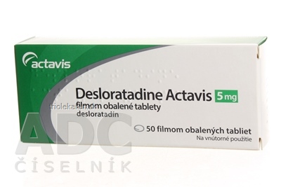 Desloratadine Actavis 5 mg filmom obalené tablety tbl flm 1x50 ks