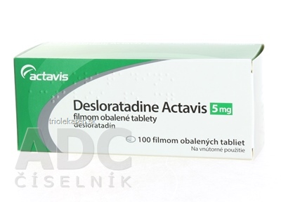 Desloratadine Actavis 5 mg filmom obalené tablety tbl flm 1x100 ks