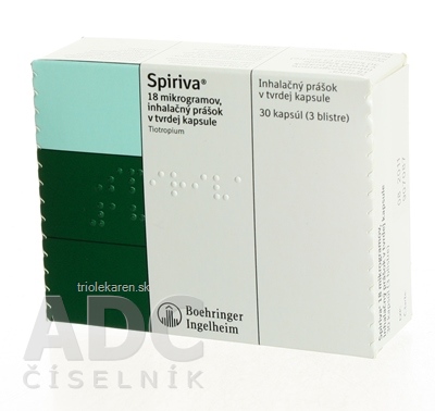 Spiriva 18 mikrogramov plv icd 1x30 ks