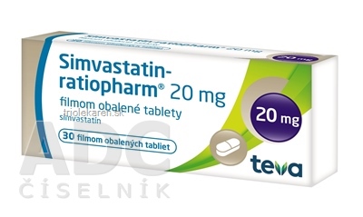 Simvastatin-ratiopharm 20 mg tbl flm (blis.) 1x30 ks