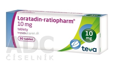 Loratadin-ratiopharm 10 mg tbl 1x30 ks