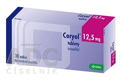 Coryol 12,5 tbl 12,5 mg (blis.OPA/Al/PVC/Al) 1x30 ks