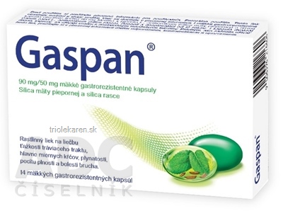 Gaspan 90 mg/50 mg cps enm (blis.PVC/PVDC/Al) 1x14 ks