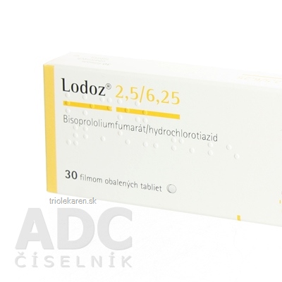 Lodoz 2,5 mg/6,25 mg tbl flm (blis. PP/Al) 1x30 ks