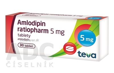 Amlodipin ratiopharm 5 mg tbl (bli.) 1x30 ks