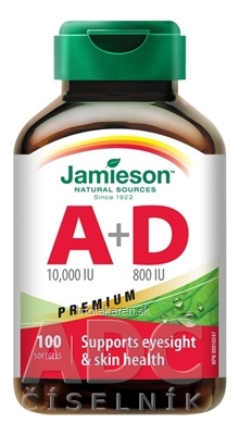 JAMIESON VITAMÍN A + D PREMIUM cps 1x100 ks