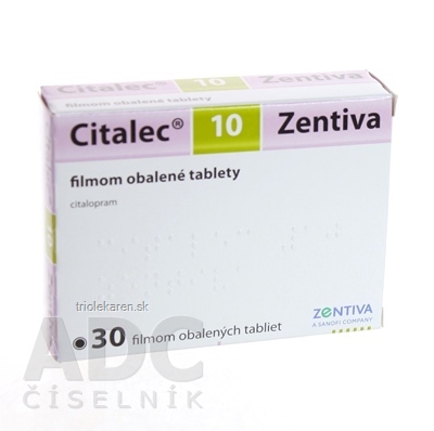 Citalec 10 Zentiva tbl flm 10 mg (blis.) 1x30 ks