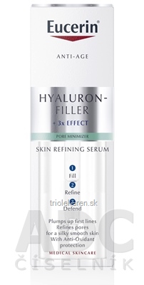 Eucerin HYALURON-FILLER Skin Refiner SERUM anti-age, zjemňujúce pleťové sérum 1x30 ml