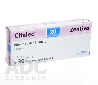 Citalec 20 Zentiva tbl flm 20 mg (blis.) 1x30 ks