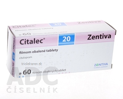 Citalec 20 Zentiva tbl flm 20 mg 1x60 ks