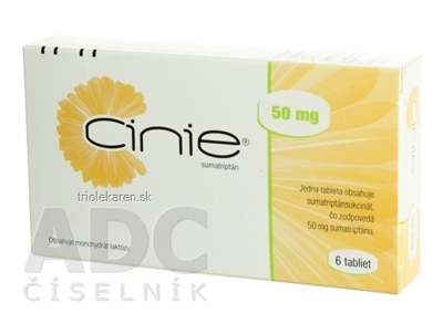 CINIE 50 tbl 50 mg (blis. OPA/Al/PVC/Al) 1x6 ks