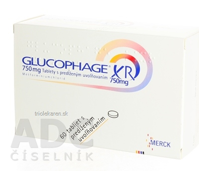 GLUCOPHAGE XR 750 mg tbl plg (blis.PVC/PVDC/Al) 1x60 ks