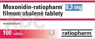 Moxonidin-ratiopharm 0,3 mg tbl flm (blis.PVC/PVDC/Al) 1x100 ks