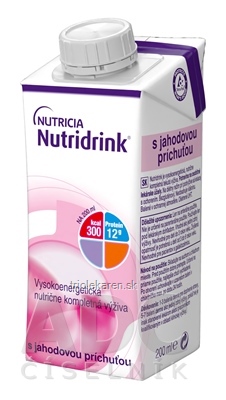 Nutridrink s jahodovou príchuťou (krabička) 1x200 ml