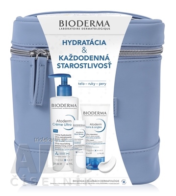 BIODERMA Atoderm Vianoce 2023 Krém Ultra + Tyčinka na pery + Krém na ruky a nechty 1 set