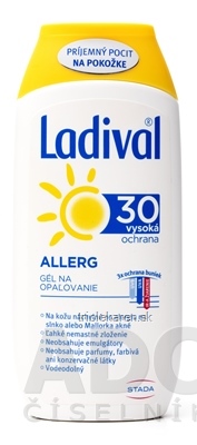 Ladival ALLERG SPF 30 gél na opaľovanie 1x200 ml