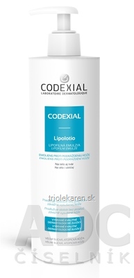 CODEXIAL Lipolotio lipofilná emulzia, s pumpičkou 1x400 ml