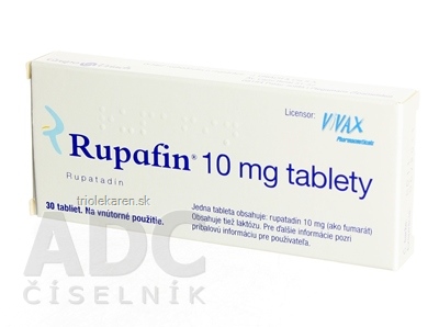 Rupafin 10 mg tablety tbl (blis.PVC/PVDC/Al) 1x30 ks