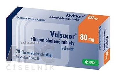 Valsacor 80 mg tbl flm (blis.PVC/PE/PVDC/Al) 1x28 ks