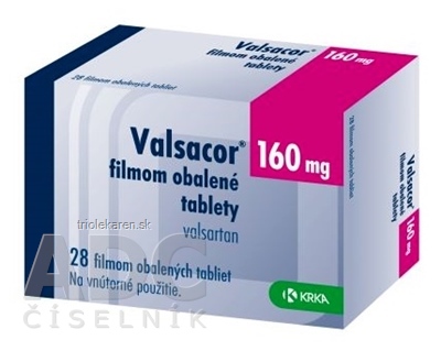 Valsacor 160 mg tbl flm (blis.PVC/PE/PVDC/Al) 1x28 ks