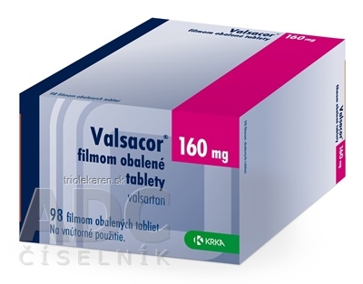 Valsacor 160 mg tbl flm (blis.PVC/PE/PVDC/Al) 1x98 ks