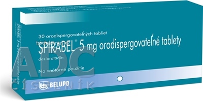 SPIRABEL 5 mg orodispergovateľné tablety tbl oro (blis.Al/Al) 1x30 ks