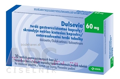 Dulsevia 60 mg tvrdé gastrorezistentné kapsuly 30 ks