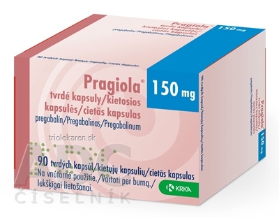 Pragiola 150 mg tvrdé kapsuly cps dur (blis.) 1x90 ks