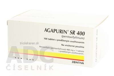 AGAPURIN SR 400 tbl plg 400 mg 1x100 ks