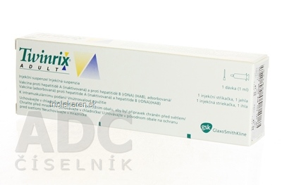 Twinrix Adult injekčná suspenzia 20 µg/ml 1x1 ml