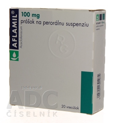 AFLAMIL 100 mg prášok na perorálnu suspenziu plu por 1x20 vrecúšok