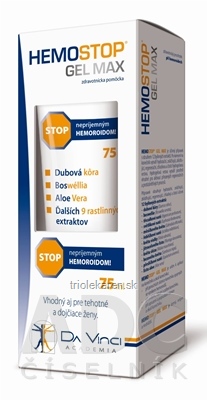 HemoStop Gél Max stop hemoroidom 1x75 ml