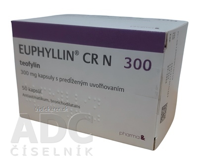 Euphyllin CR N 300 cps plg 300 mg (blis.PVC/PVDC/Al) 1x50 ks