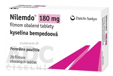 Nilemdo 180 mg tbl flm (blis.PVC/Al) 1x28 ks