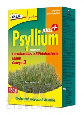 asp Psyllium PLUS rozpustná vláknina, s laktobacilmi a bifidobaktériami, 1x150 g